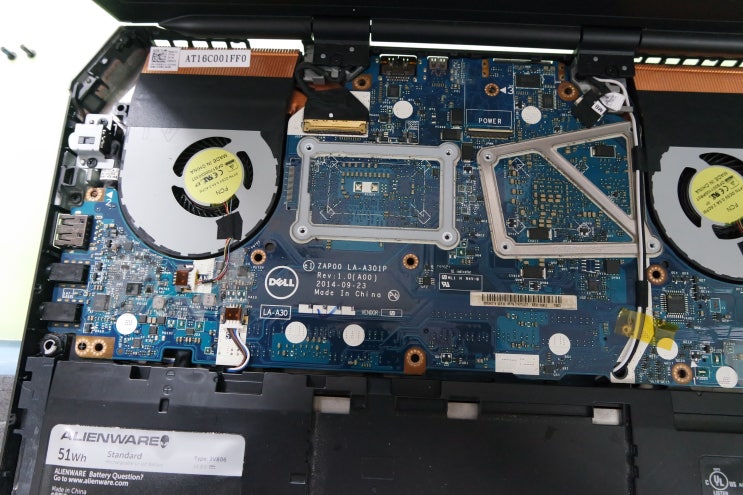  alienware13 분해사진