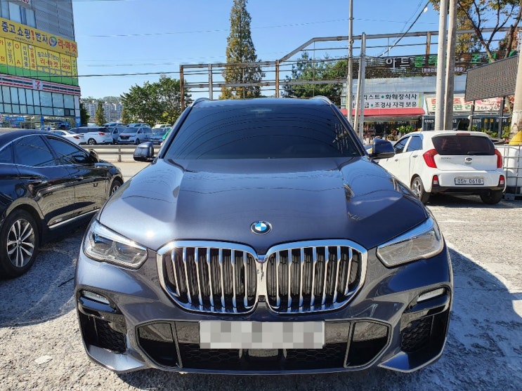  bmw x5 전면유리불량 서비스센터 입고수정 후 전면썬팅 시공