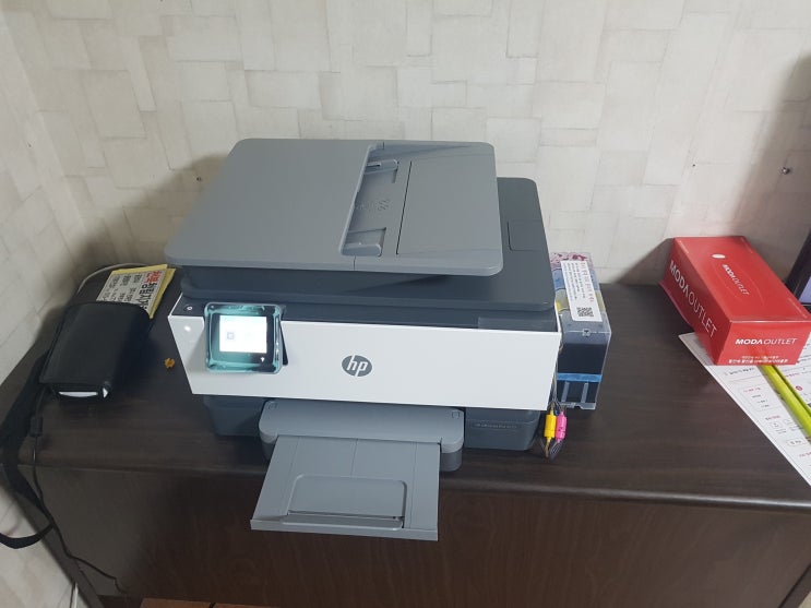  경주프린터판매 복합기판매 hp9010 무한프린터 설치합니다. - 경주시 동산리 지게차 사무실에 프린터설치 - 프린텍울산