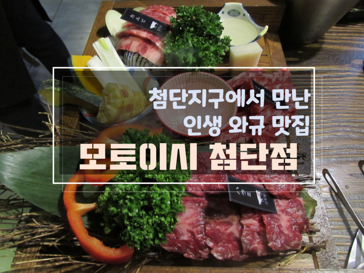  [첨단소고기와규맛집] 최고급와규와 야끼니꾸 소스의 환상적인 조합, 모토이시 첨단점