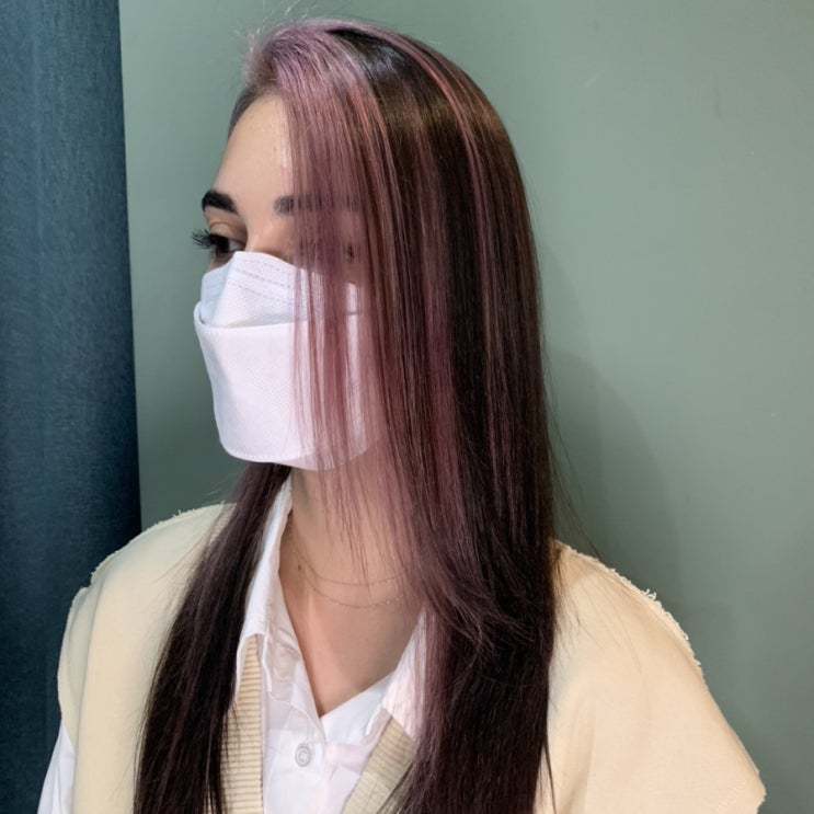  평범한 염색이 지루하다면? #미스트뱅  #디자인컬러 “블랙핑크 제니염색”