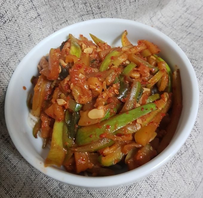 [간단요리] 애호박국수, 제육볶음, 잡채밥