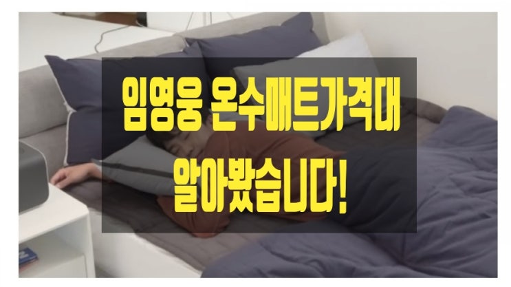 히어로 임영웅 온수매트 가격 알아봤어요~ 히어로 임영웅 온수매트 가격 알아봤어요~
