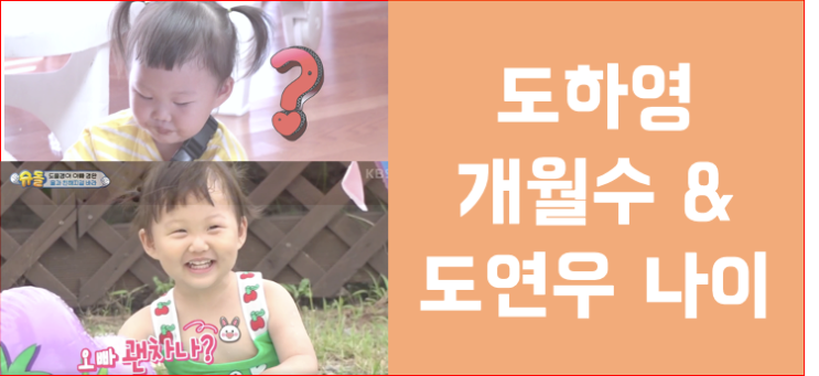 슈퍼맨이 돌아왔다 도하영 개월수, 도연우 나이는?