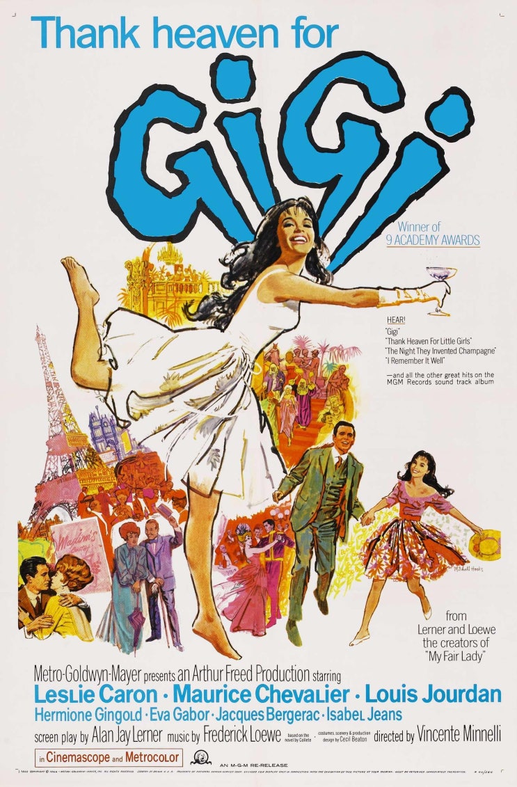  지지 Gigi (1958) | 배우들이 매력적인 파리 배경의 영화