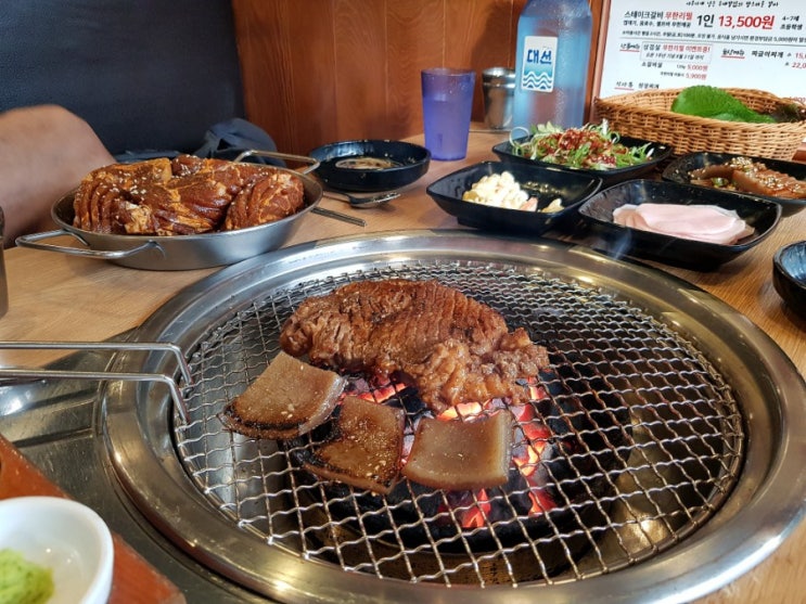 [김해 삼방동맛집] 도담갈비선생 질 좋은 무한 돼지고기집!