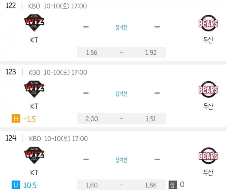 2020.10.10 KBO 프로야구 KT 두산 | KIA기아 SK | 한화 키움 2020.10.10 KBO 프로야구 KT 두산 | KIA기아 SK | 한화 키움