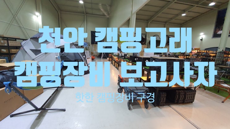  천안 두정동 캠핑고래(캠핑장비 실제로 보고 구매가능한 곳)
