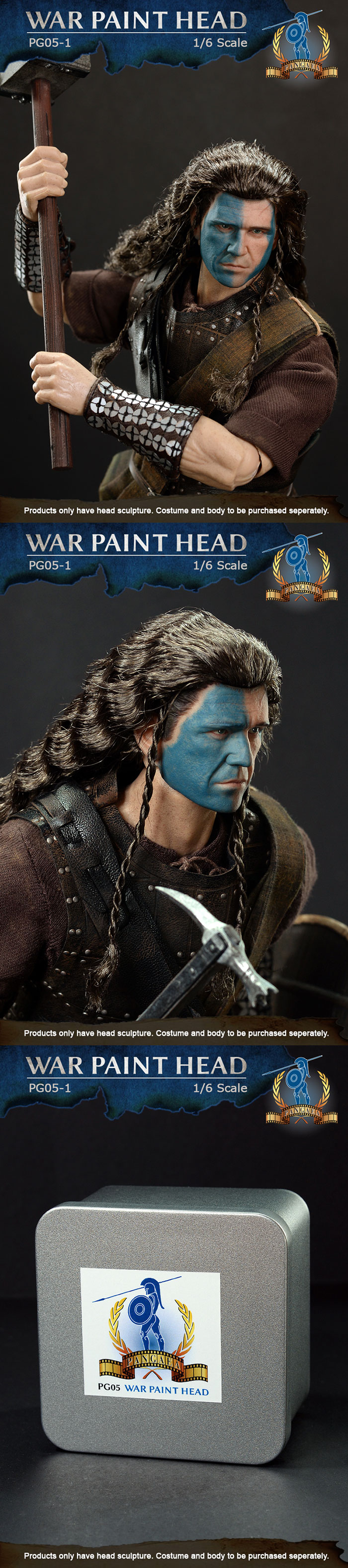  [출시 소식] 『PANGAEA TOYS』 BraveHeart : Scottish General - William Wallace Head II(브레이브 하트 : 윌리엄 월래스 헤드)
