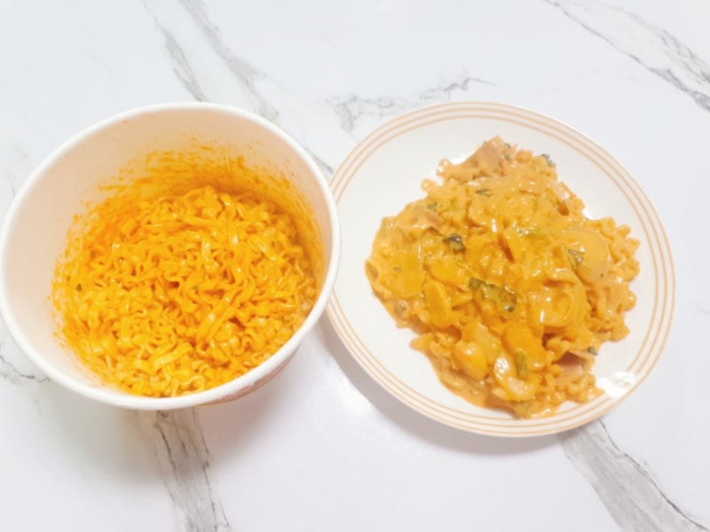 크림진짬뽕 레시피 VS 크림진짬뽕컵라면 뭐가더맛있을까?