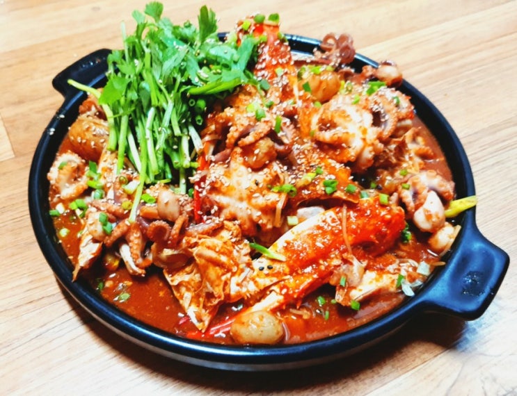  꽃게,쭈꾸미를 넣은 해물찜 만들기