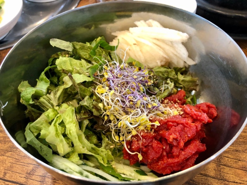 육회비빔밥 맛집(근처 살면 매일 간다) 아산 염치 '조민수 갈비'