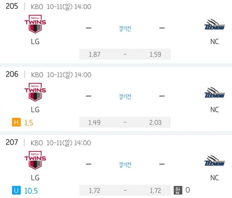 2020.10.11 KBO 프로야구 LG NC | KT 두산 | 한화 키움 2020.10.11 KBO 프로야구 LG NC | KT 두산 | 한화 키움