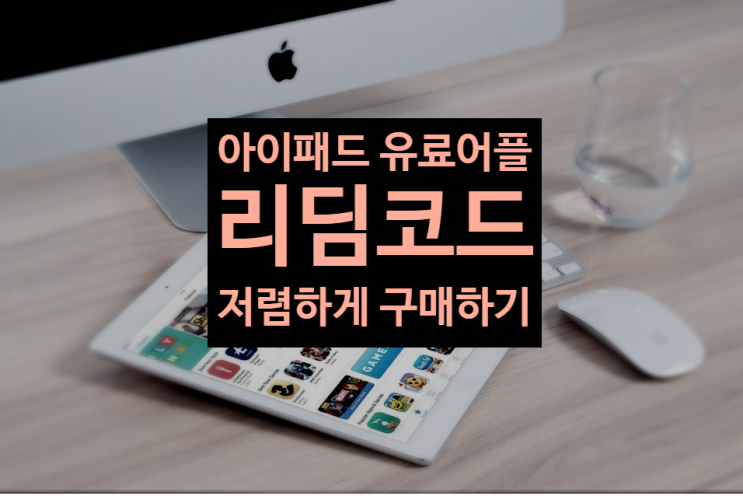  아이패드 유료어플 리딤코드로 구매하기(프로크리에이트 리딤코드, 굿노트 리딤코드)