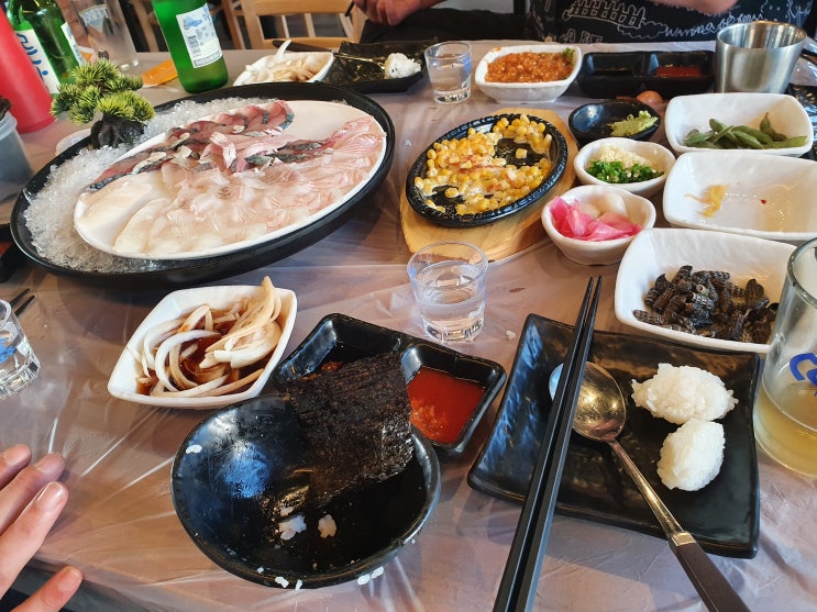 함덕맛집 함덕다퍼주는횟집 스끼다시없고 회만 나오는 스타일