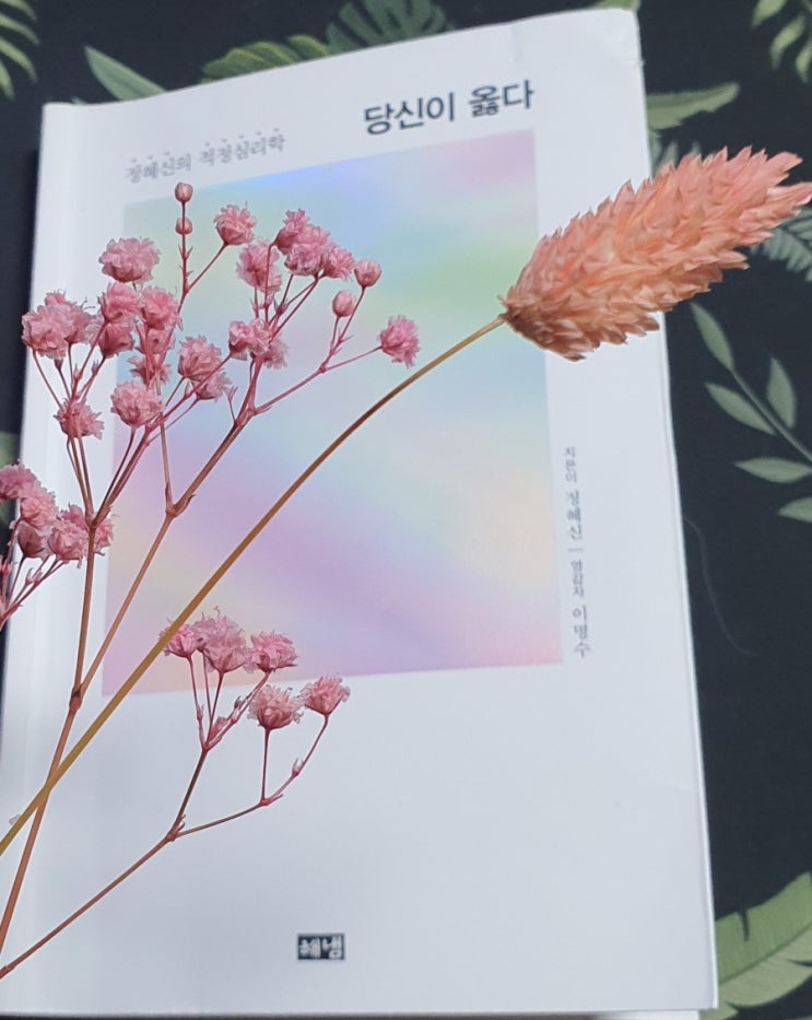 [책]당신이 옳다. 정혜신
