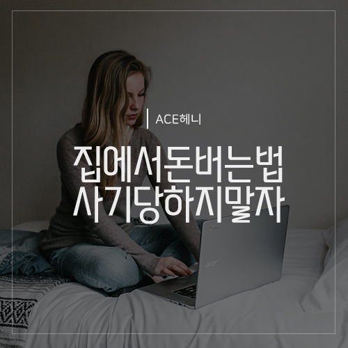  집에서 돈버는법 찾고계신가요? 대기업과 함께 초보도 가능합니다