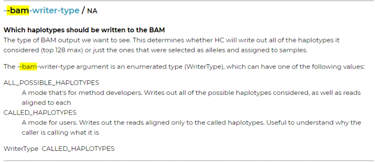 WES) Mutect2 force calling mode -bam file