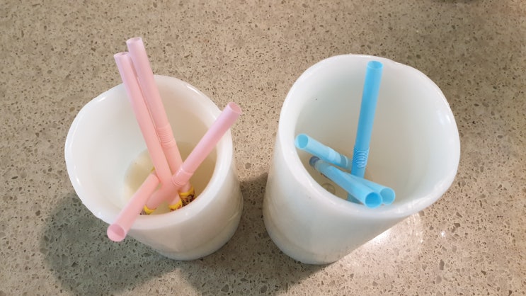 플라스틱 빨대 재활용 : 종이컵과 빨대로 투호 만들기