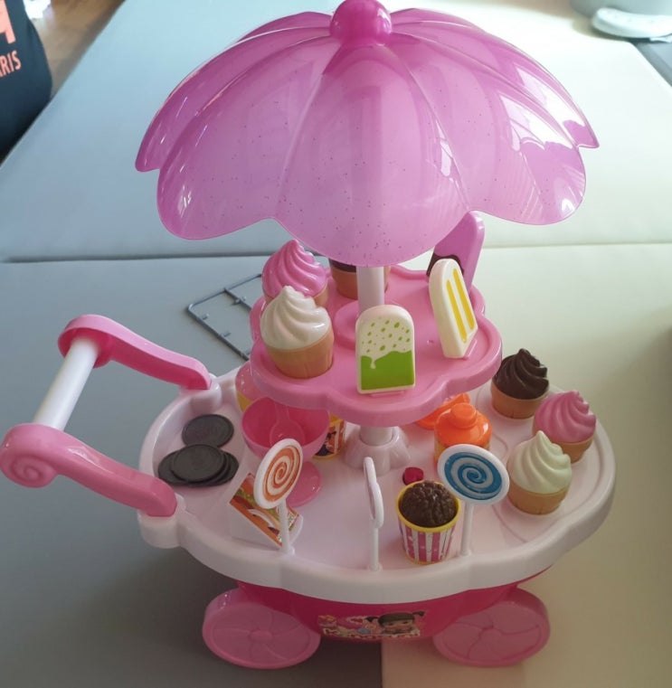  코로나로 나가지 못하는 아이 선물, 콩순이 달콤 아이스크림 카트 너무 좋아요!!!