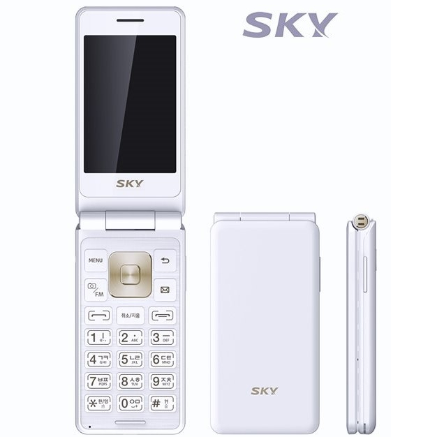  SK KT용 IM-F100 스카이폴더폰 가개통 새제품 공기계 공신폰, 화이트