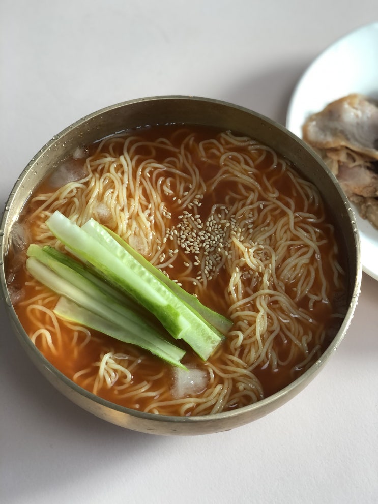 옥수수면 요리, 시원한 냉국수에 족발 환상조합