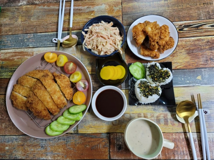  치즈돈까스와 치킨까스(집밥)
