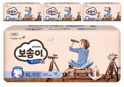  왜 유아 및 어린이용 [보솜이 액션핏 특대형] 를 선호하냐고?