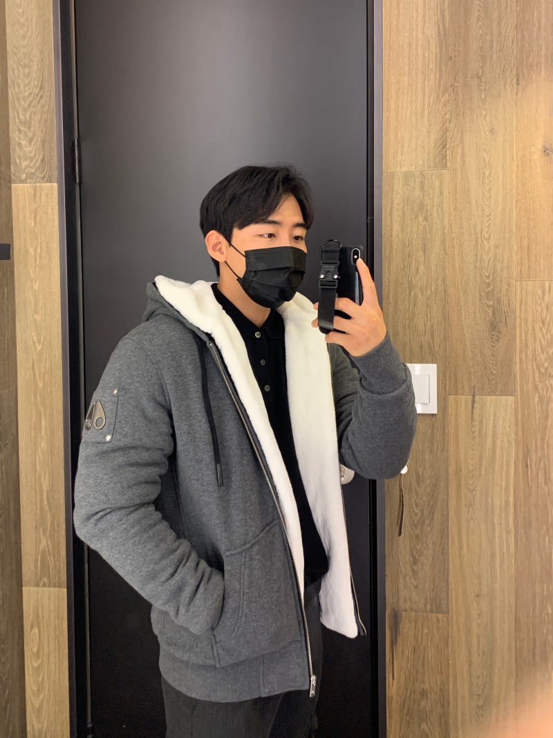 박재범 패션 무스너클 버니 스웨터 & 패딩 압구정 갤러리아 매장에서 입어봤어요