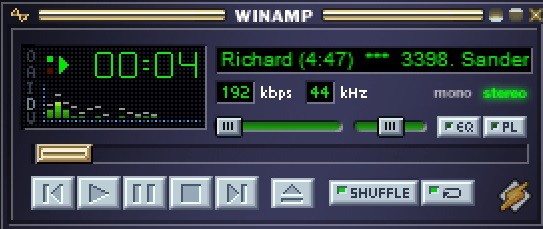  최고의 MP3 음악재생기 윈엠프(winamp) 다운로드
