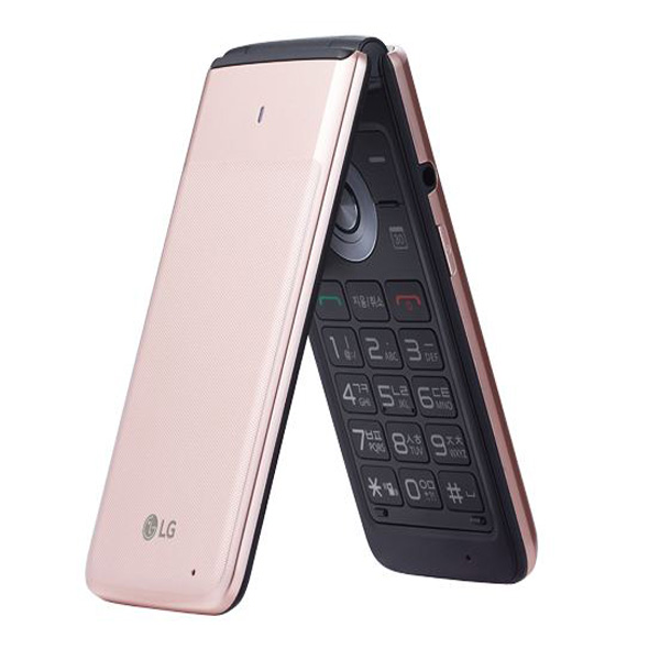  LG 폴더 (LM-Y110) 가개통 미사용 새제품 풀박스 공기계 3사호환 공신폰, 로즈골드