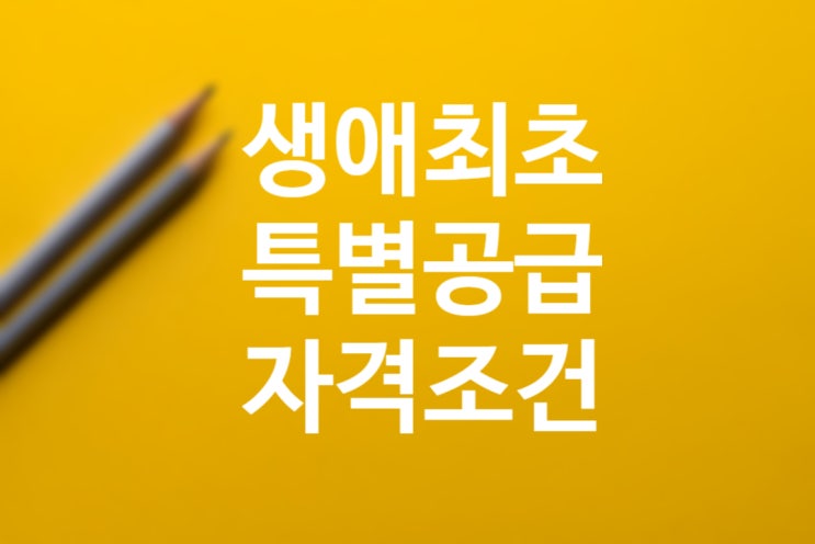생애최초 특별공급 조건 (추첨 소득기준 자동차 미혼) 생애최초 특별공급 조건 (추첨 소득기준 자동차 미혼)