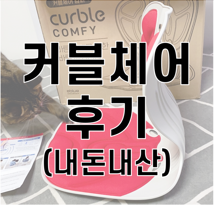  커블체어 후기] 자세교정의자 허리 펴주네요~