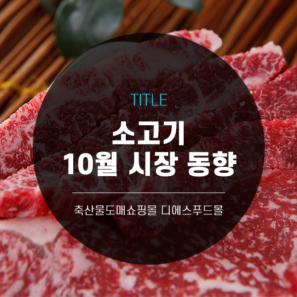  [디푸의 고기정보]소고기 10월 시장 동향