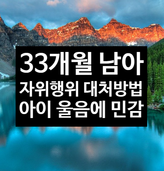  33개월 남아의 자위행위 및 아이 울음소리에 민감한 행동