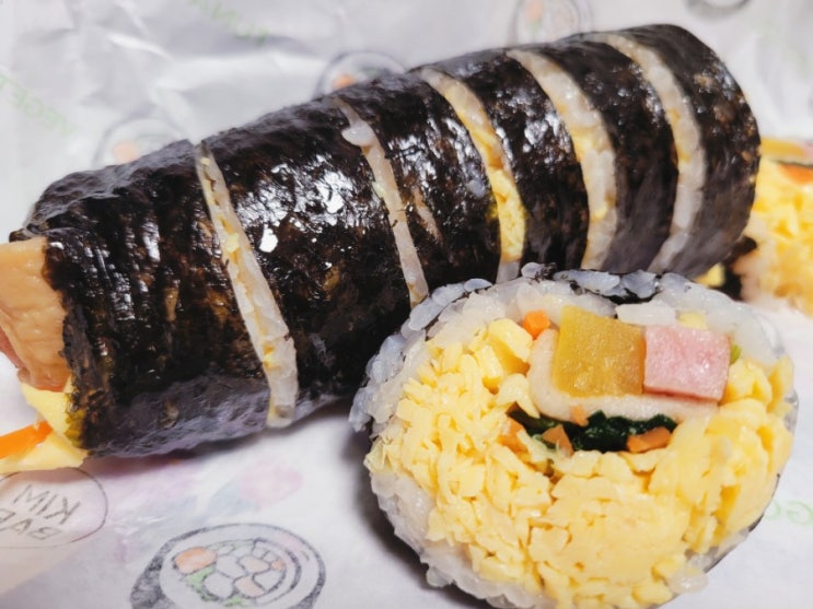 김포 고촌 김밥맛집 "집김밥 밖에커피" 계란김밥과 손수제비