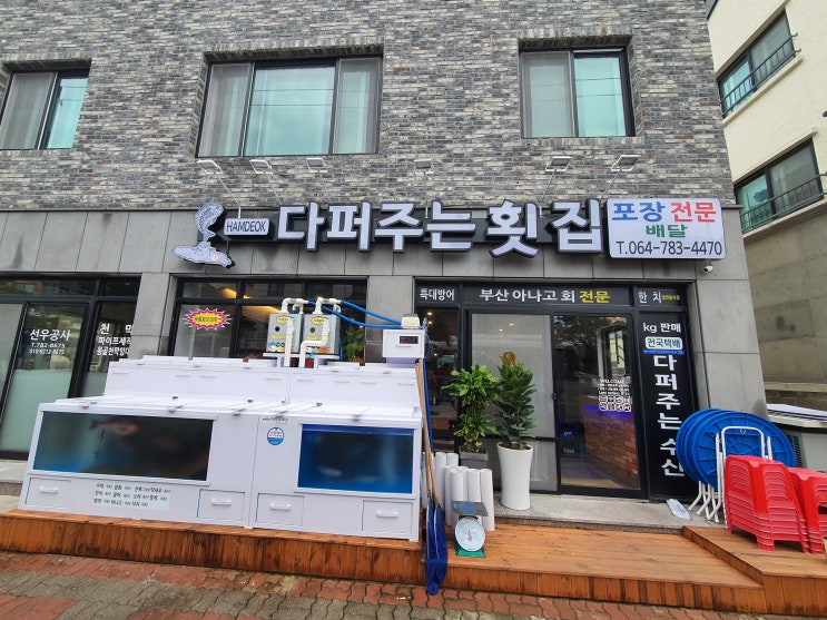  제주 함덕 맛집 다퍼주는 횟집