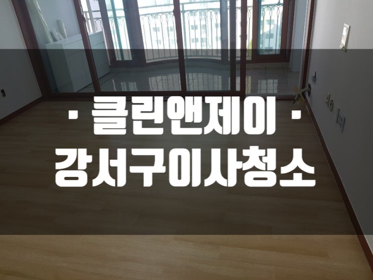  강서구 집청소업체 전문 서비스의 중요성