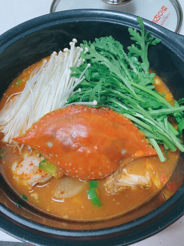  가을제철 꽃게로 시원한 꽃게탕끓이기