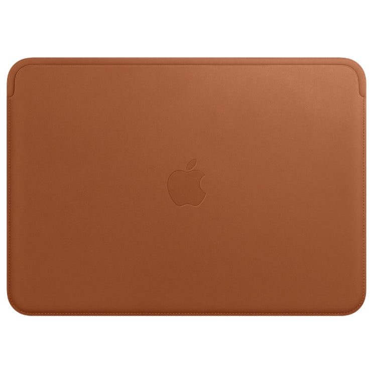  Apple 정품 가죽 슬리브 for 12 맥북, 새들 브라운(MQG12FE/A)