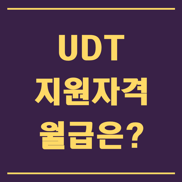  UDT 특전사 지원자격&월급은?