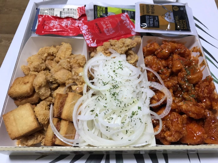  투존치킨 메뉴 어니언파닭 치빵까지 내돈내산