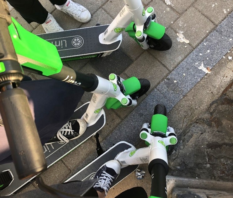  [1년 전 어제/서울 가볼만한 곳] 석촌 호수/전동 킥보드 (Lime) 타기