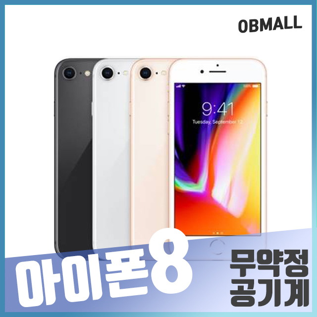  애플 아이폰8 64GB 256GB 공기계 스마트폰 [오비몰], 블랙, 아이폰8_64GB B등급