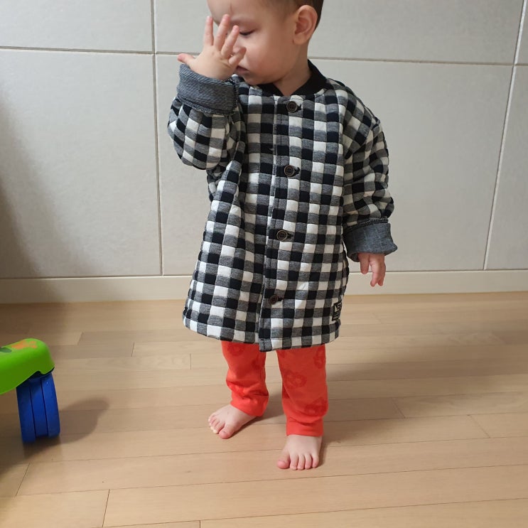  ALFONSO 알퐁소 내의 체크 점퍼 선물 감사해요~^^ (16개월 아기선물)