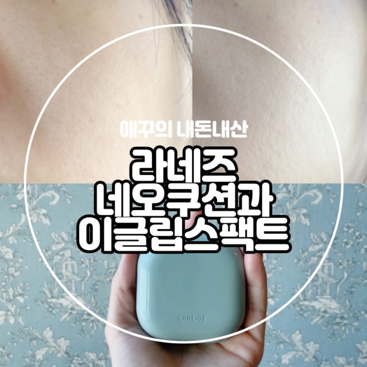  내돈내산 꿀조합템 추천 라네즈 네오쿠션 매트&이글립스 블러 파우더 팩트