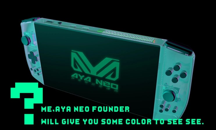[AYA-NEO] 새로운 기기 렌더링 및 로고 공개