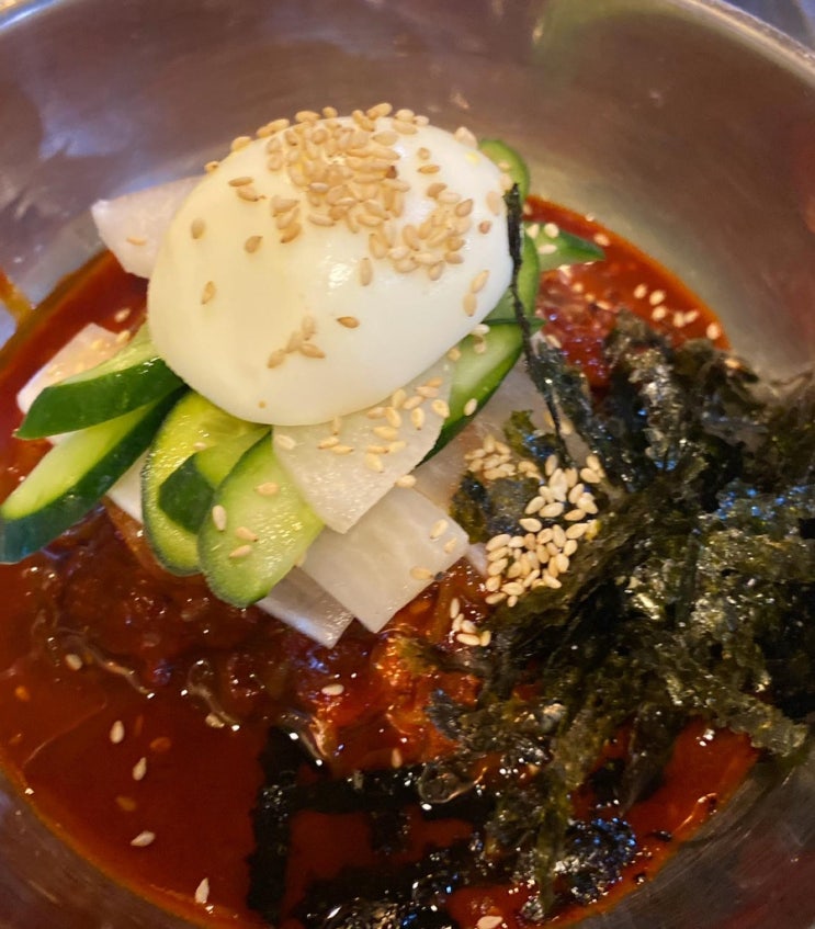  싱가포르에서 먹는 막국수 & 돼지 수육 점심 세트, "GO-K BBQ"