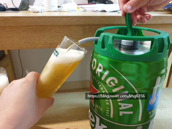 하이네켄5리터 전용잔으로 맥주 한잔해요