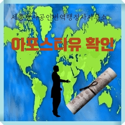  세종시 번역공증/인증_아포스티유 확인_세종시 영어번역 유학 취업 입시 기업 법률 서류번역